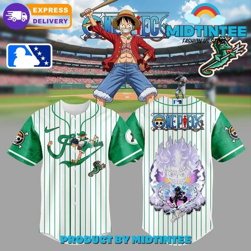 Norfolk Tides x Straw Hat Luffy Gear 5 Baseball Jersey