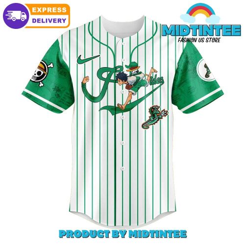 Norfolk Tides x Straw Hat Luffy Gear 5 Baseball Jersey