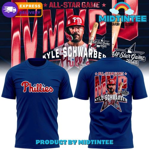 Philadelphia Phillies Kyle Schwarber Is The 2025 MLB All-Star Game MVP Blue Shirt