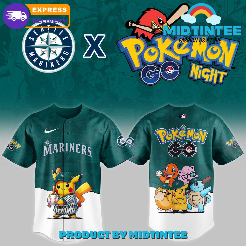 Seattle Mariners 2025 Pokémon GO Night Limited Jersey