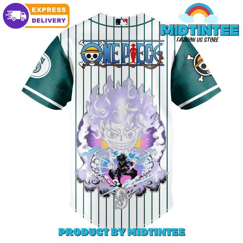 Seattle Mariners x Straw Hat Luffy Gear 5 Baseball Jersey