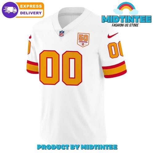 Tampa Bay Buccaneers NFL 50th Season White Football Jersey
