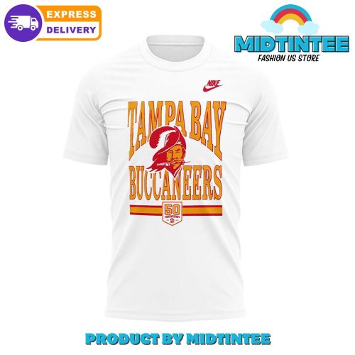 Tampa Bay Buccaneers NFL 50th Season White Shirt