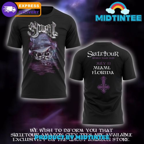 The Band Ghost “The SKELETOUR” World Tour 2025 at Miami Shirt