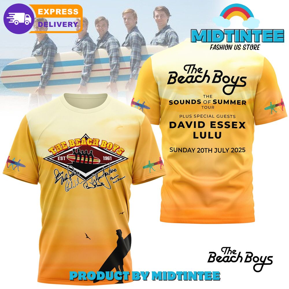 The Beach Boys The Sounds Of Summer Tour 2025 Limited Shirt - Midtintee