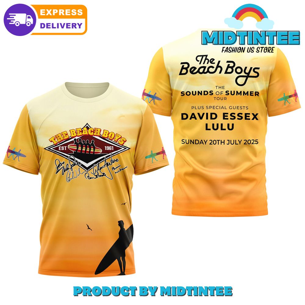 The Beach Boys The Sounds Of Summer Tour 2025 Limited Shirt – Midtintee