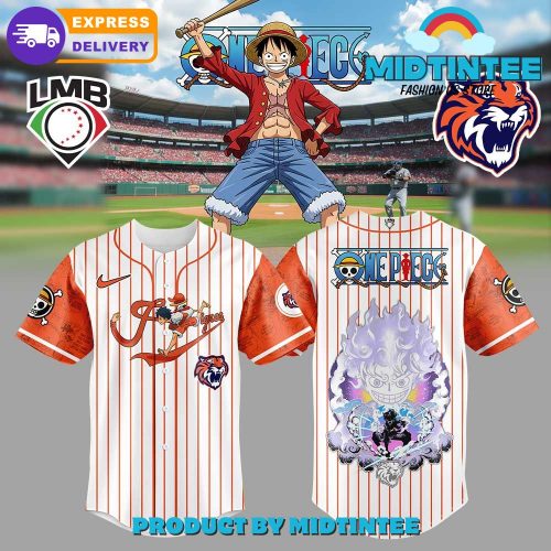 Tigres de Quintana Roo x Straw Hat Luffy Gear 5 Baseball Jersey