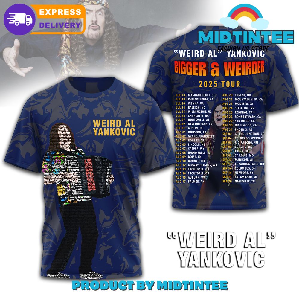"Weird Al" Yankovic Bigger & Weirder 2025 Tour Special Shirt - Midtintee